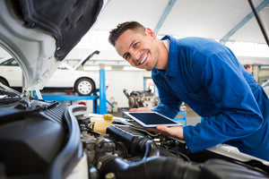 Automotive Diagnostic tool in use ANSED Diagnostic Solutions Website Banner