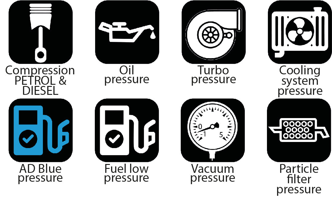 HU35025 UNIVERSAL DIGITAL PRESSURE TESTER - ANSED Diagnostic Solutions